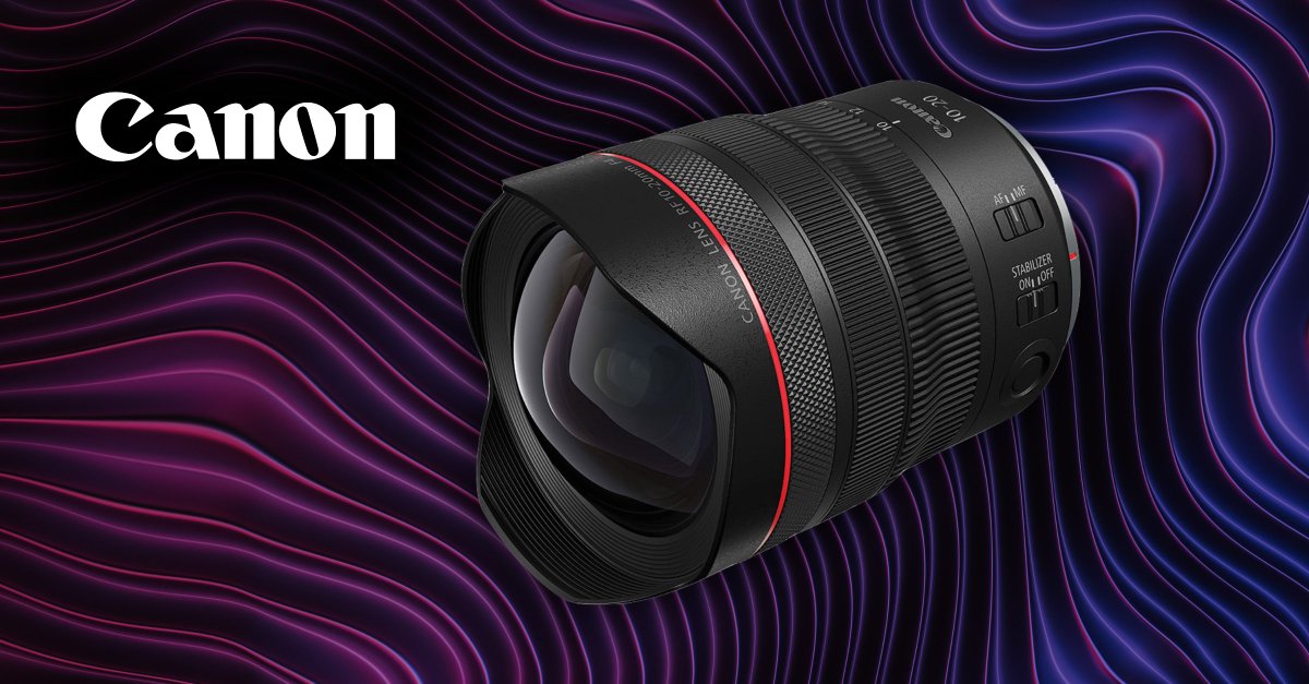 A new full-frame ultra wide-angle lens is here from @CanonCanada! Designed for professional and serious enthusiast photographers, say hello to the new Canon RF 10-20mm F4 L IS STM! Read all about it on the blog! → thecamerastore.com/blogs/blog/can…