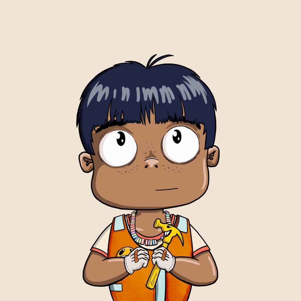 Kid #1306 likes smashing his candy into pieces before he eats it