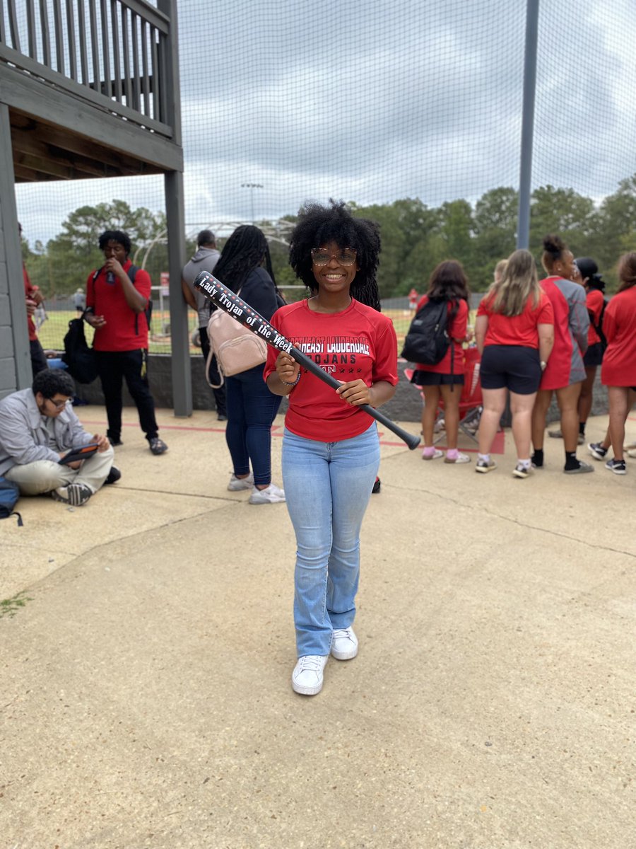 NEHS_Softball1's tweet photo. Lady Trojan of the week (10/6) last Friday, goes to Somaya! She has been working hard everyday and even staying late on her own after practice to get better for her team! Well deserved - we are proud of you! #LTOTW #CreateTheCulture #trojanPRIDE 💪🏼💥🥎 https://t.co/1cVnvb9AiY
