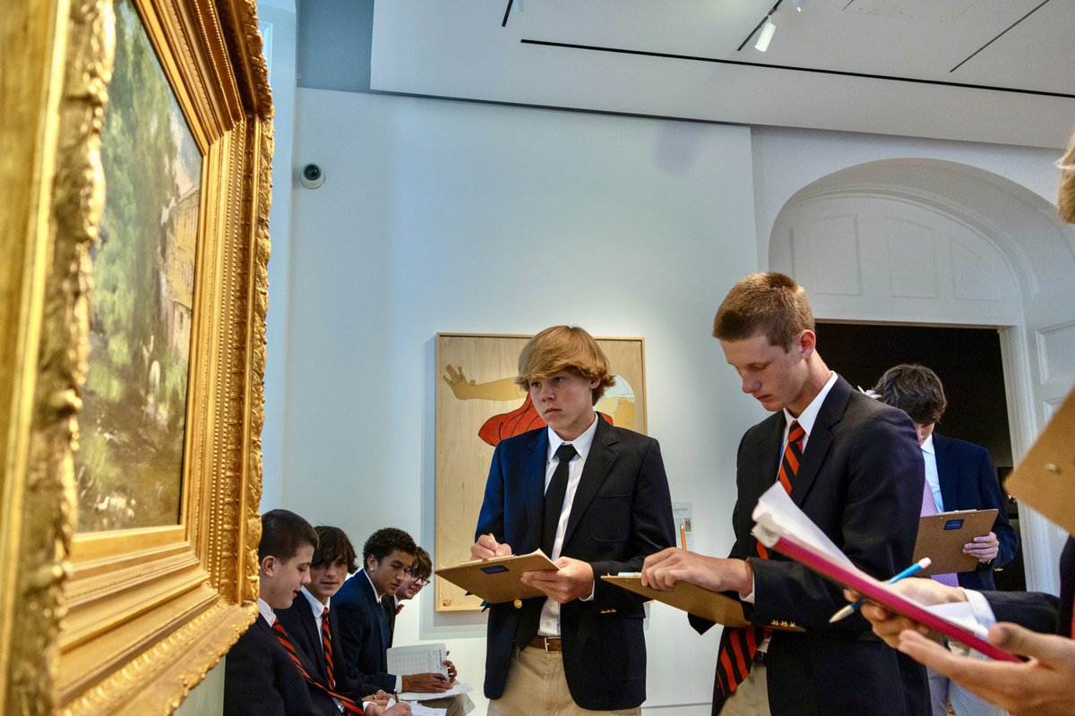 Fourth Formers visit the Fralin Art Museum at the University of Virginia 

English classes made the trip to Charlottesville for a tour and to participate in the Writer’s Eye creative writing contest hosted by the museum.