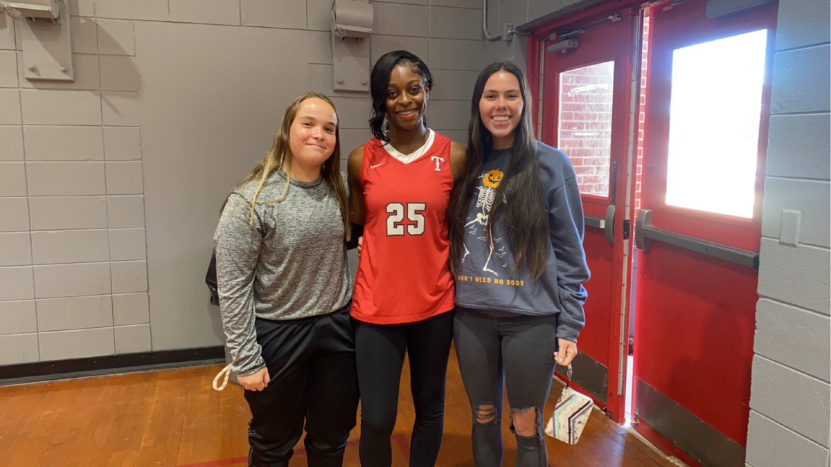 Homecoming Maid Friday night - Volleyball rockstar Saturday morning! Very proud of one of our own, Raven Ramsey for representing our program so well! Lady Trojan V-ball is on to the 3rd round! Let’s go Trojans! #trojanpride #excellenceliveshere 🥎💪🏼🏐💥
