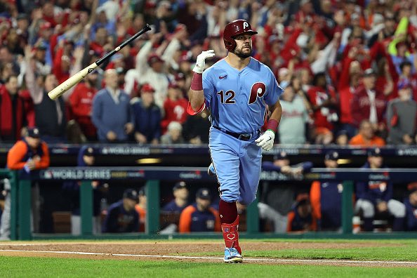 Why are the Phillies wearing blue uniforms in the World Series? 