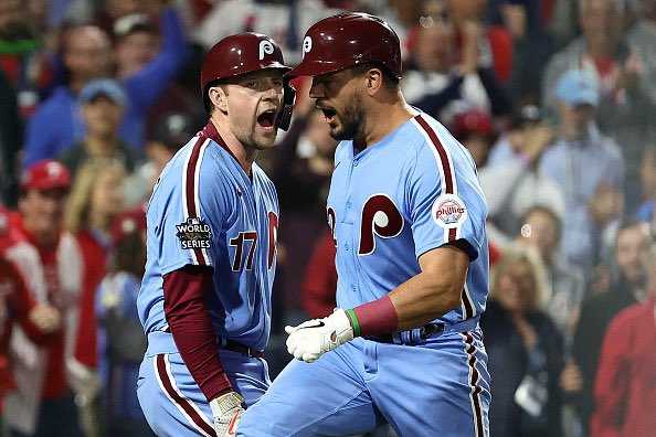 Why are the Phillies wearing blue uniforms in the NLDS? 
