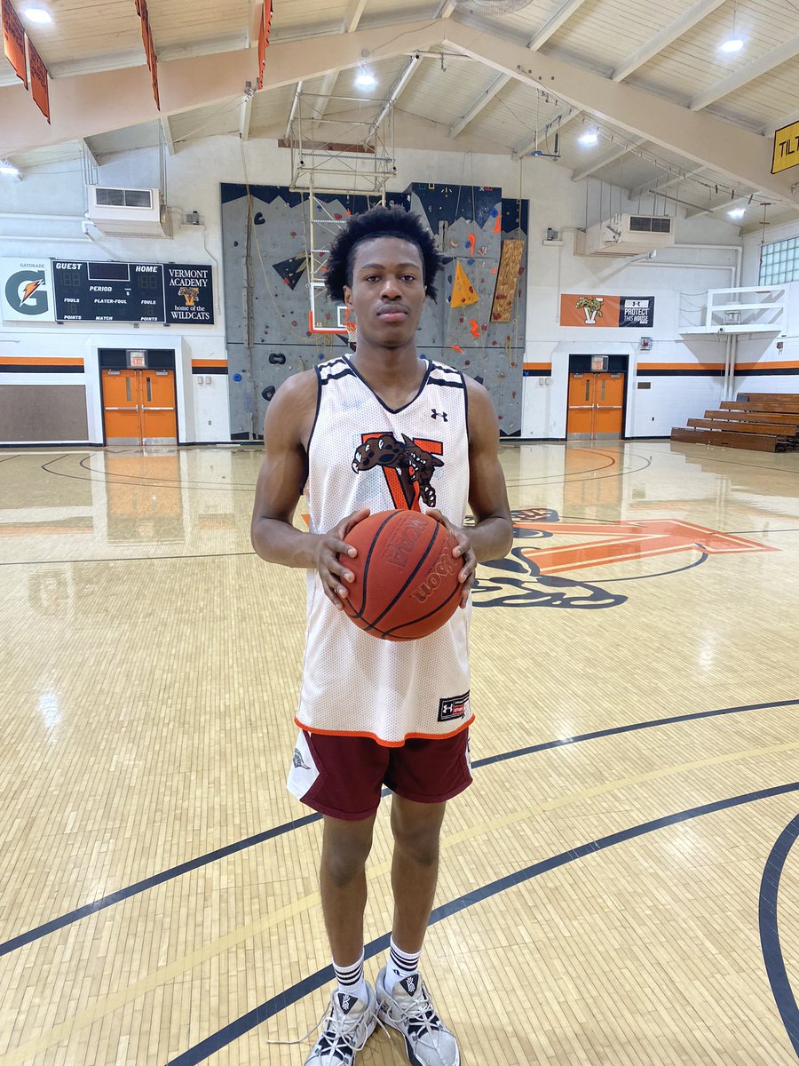 Dylan Thayer (@dylanthayer0) on Twitter photo Once again came away impressed with ‘24 Bangaly Berete of <a href="/VermontAcadHoop/">Vermont Academy Boys' Prep Basketball</a>
Berete uses his long arms to crowd passing lanes and cause trouble when he’s on defense. Has a reputation as a three-point shooter and again put that on display today. Once again came away impressed with ‘24 Bangaly Berete of <a href="/VermontAcadHoop/">Vermont Academy Boys' Prep Basketball</a>
Berete uses his long arms to crowd passing lanes and cause trouble when he’s on defense. Has a reputation as a three-point shooter and again put that on display today.