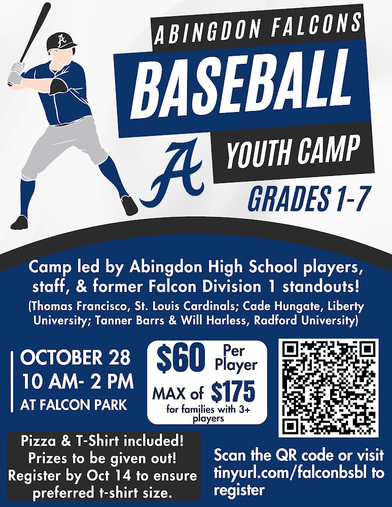 Sign up by this Saturday to guarantee T-Shirt size!