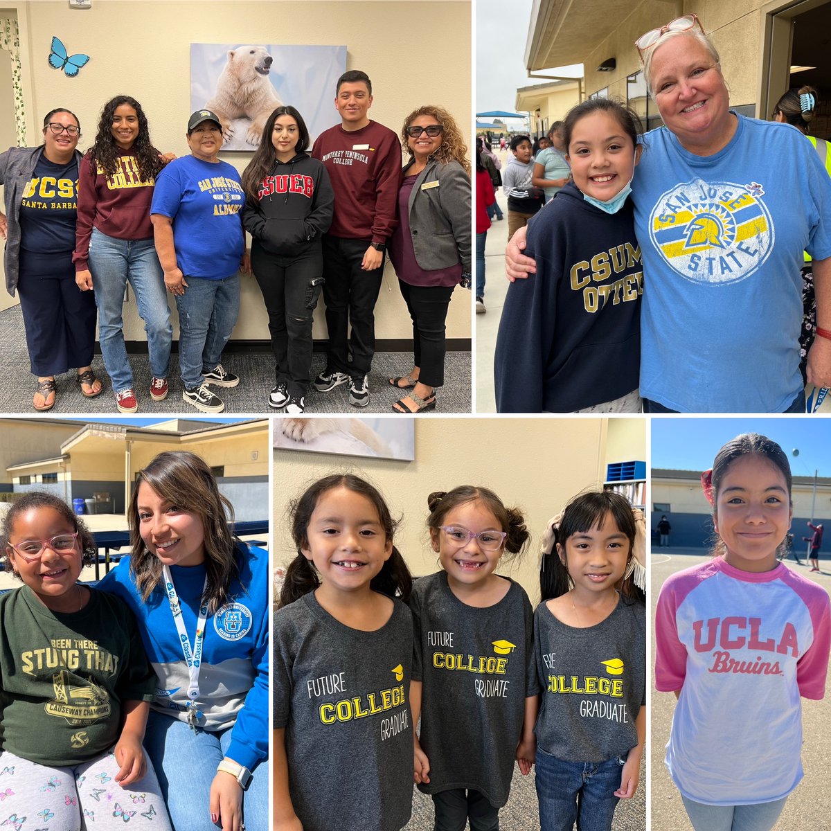 College gear Wednesday!💪🐻‍❄️💙🐾 #ASA #PolarBearPride #GUSD #AllMeansAll