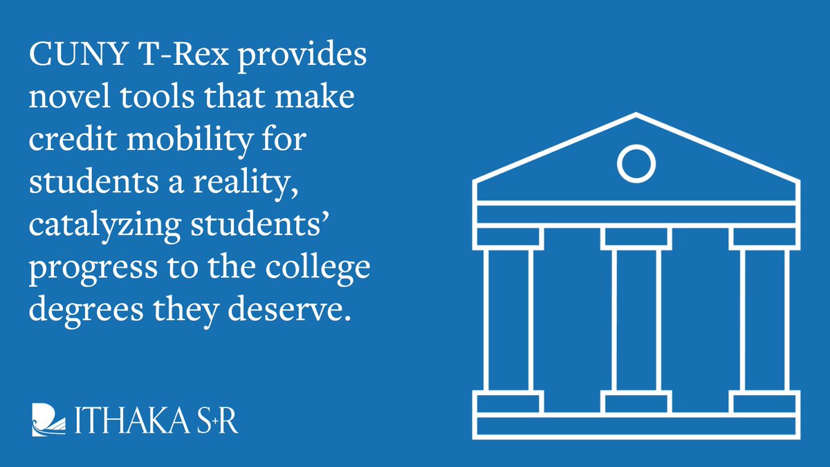 IthakaSR's tweet image. We developed #TransferExplorer to empower students with clear, transparent information on how credits will transfer across @CUNY institutions, simplifying the path to their degree. 

Learn more about the project: sr.ithaka.org/blog/cuny-and-…