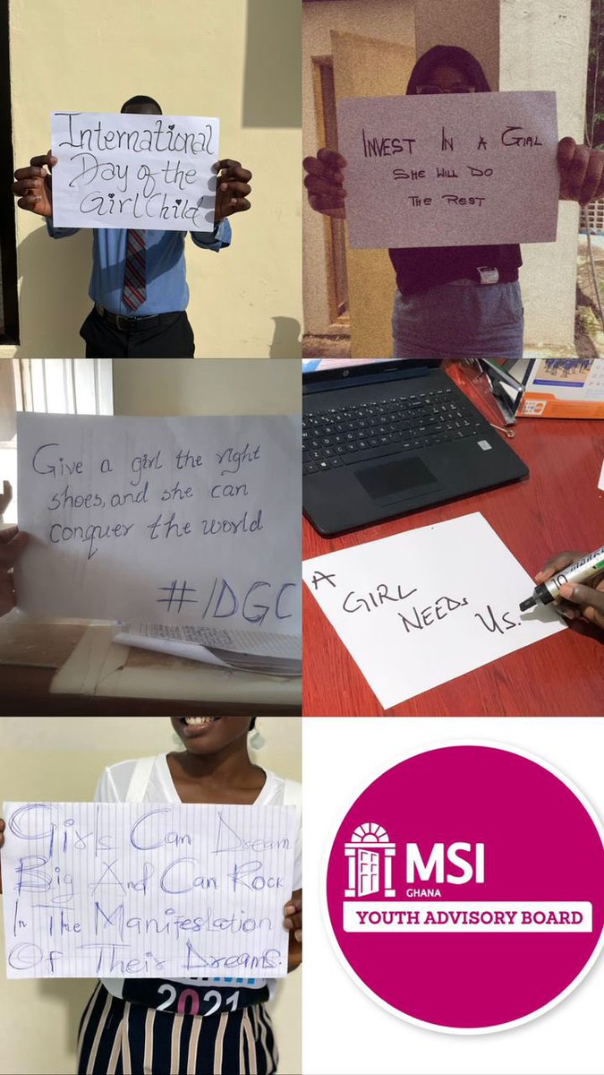 On this #InternationalDayoftheGirlChild, the Youth advisory board add their voices to the cause, standing up for a world where every #girl's dreams can flourish. 
Empowering girls through edu. &amp; equal opportunities is a commitment to a more equitable &amp; promising future
#IDGC2023
