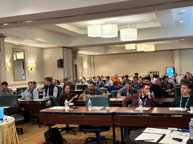 PaAggConAssn's tweet photo. Our Young Leaders conference is underway. Today's first speaker was Michael Lyons who discussed optimizing your personal brand to a packed house of young professionals. #BuildLocalPA #BuildingandConnectingCommunities #NextGeneration https://t.co/iS1VoKlqxM
