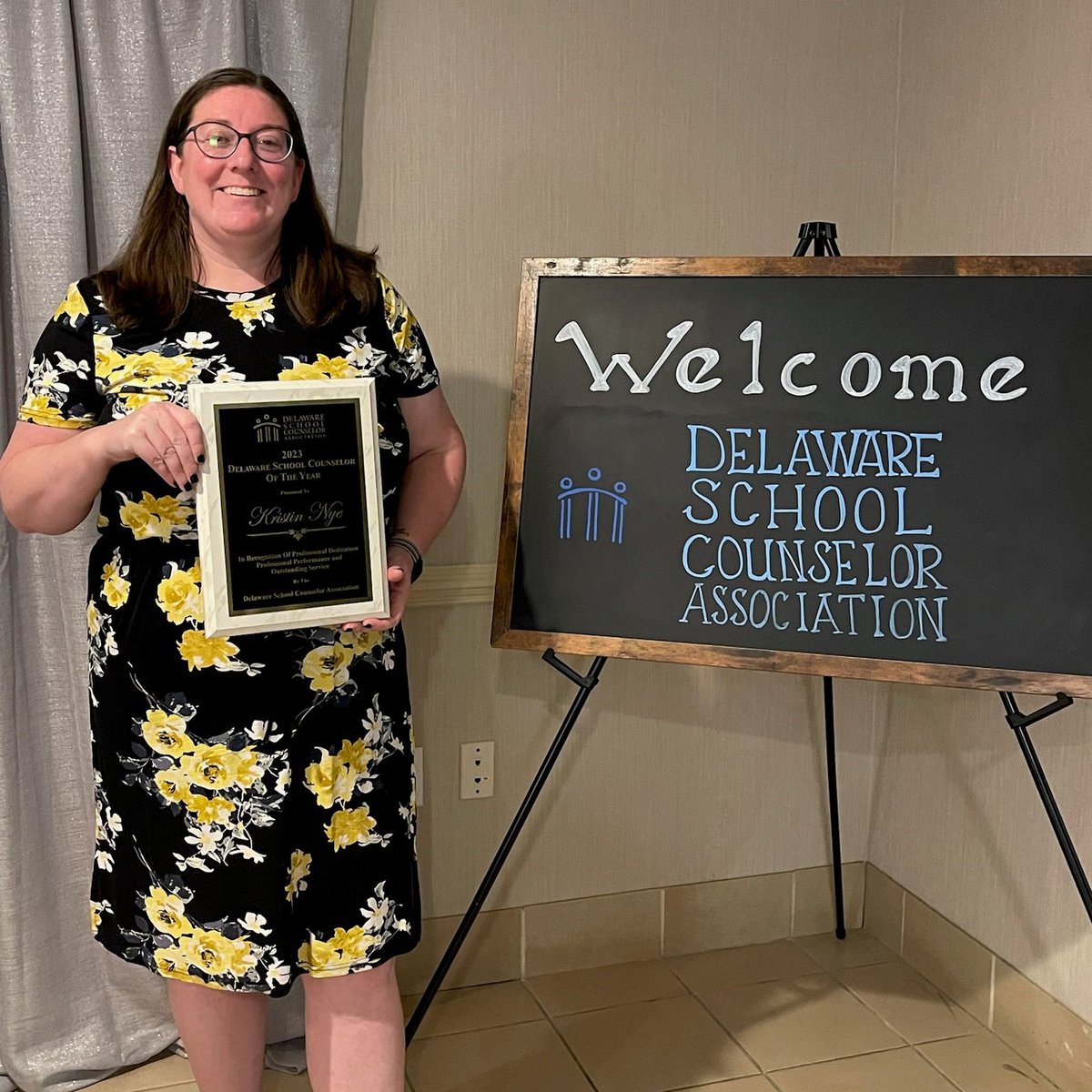Congratulations to Kristin Nye from <a href="/RedClaySchools/">Red Clay Consolidated School District</a>  Anna P. Mote Elem for being named one of five NATIONAL finalists for the <a href="/ASCAtweets/">ASCA</a> School Counselor of the Year (SCOY) award! Kristin was named Delaware's 2023 SCOY at the <a href="/mydsca1/">Delaware School Counselor Association</a> conference this spring. Way to go, Kristin!