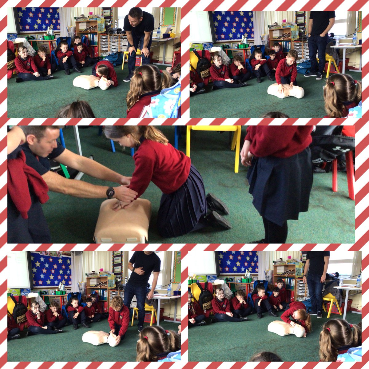 Thank you Gary ⁦<a href="/BritishRedCross/">British Red Cross 🧡</a>⁩ for teaching Year 6 some vital First Aid ⁦<a href="/StOPPSBelfast/">St.OliverPlunkett PS</a>⁩