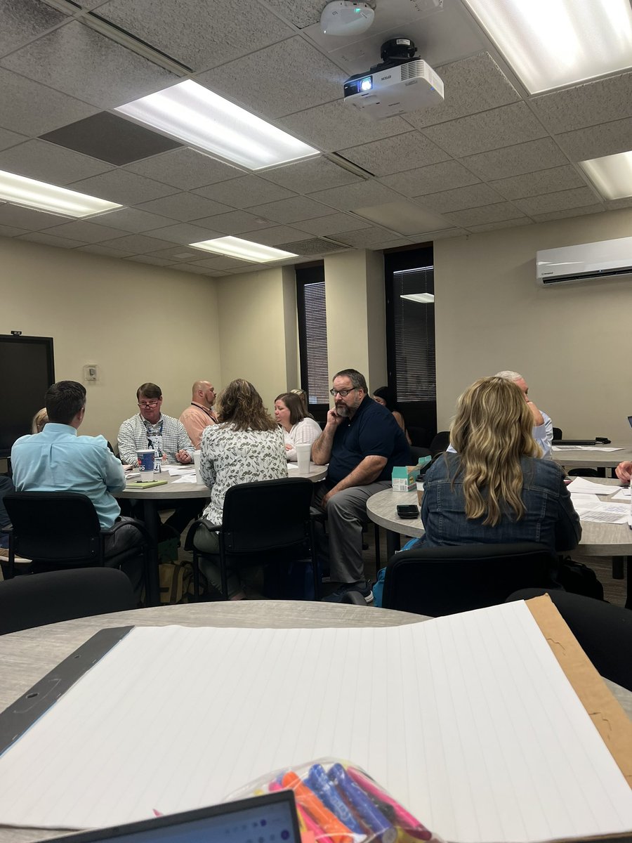 carissahblair's tweet photo. How can PLCs and peer observations be utilized for tiered behavior support in the classroom? WCS APs collaborate over strategies; enjoyed facilitating this work w/@robinennis @TimothyWHulsey @AlabamaMTSS https://t.co/ttgsY7Bcaf