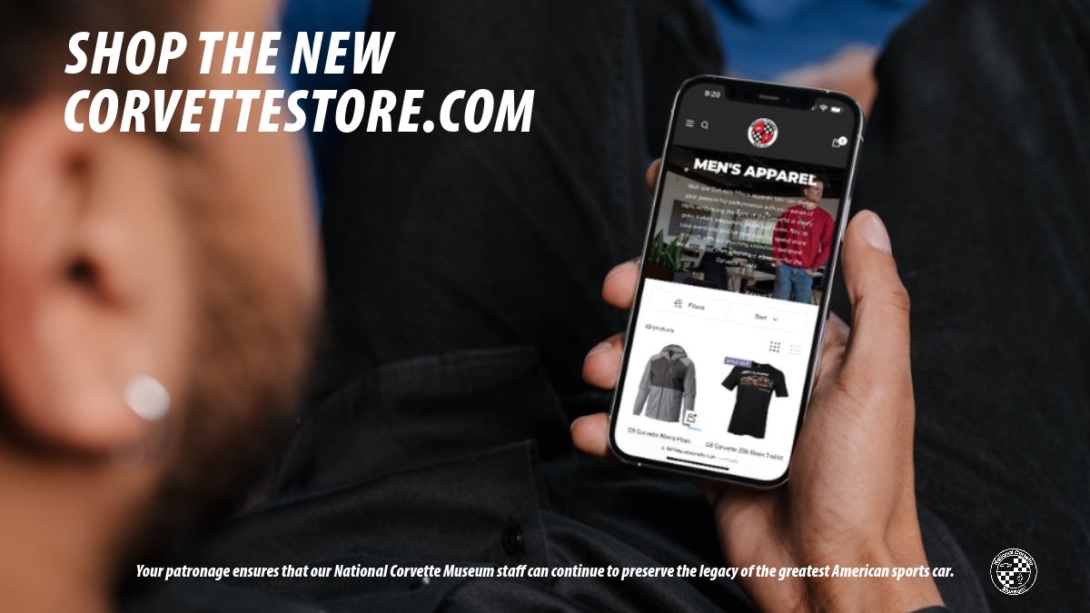 National Corvette Museum on X: 📰 Big News 📰 You can now shop the New and  Improved  Conveniently shop online anytime & wear  your new Corvette Apparel with pride knowing your