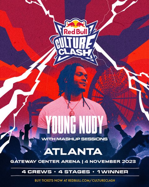 I’m excited to be repping and performing with the @mashupsessions crew on November 4 at @gatewayarena.   Buy tickets at redbull.com/cultureclash! S/o to @rebullusa #RedBullCultureClash