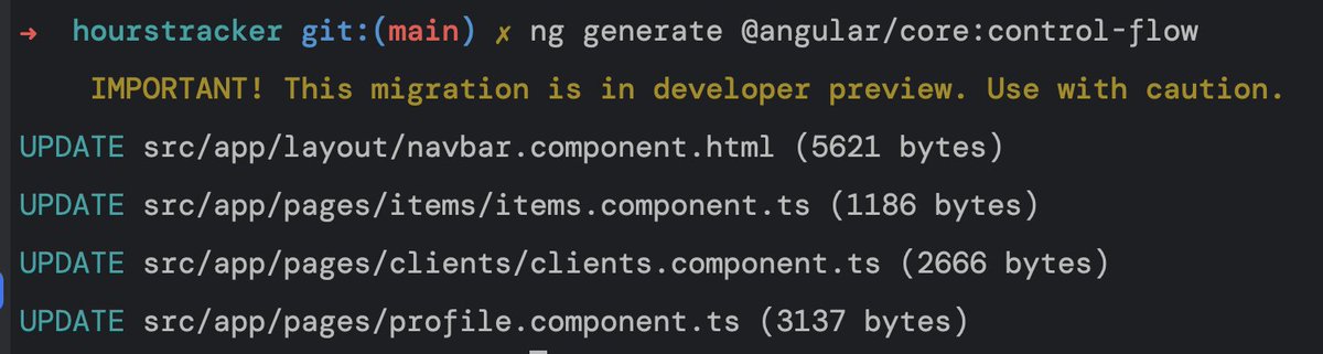 This is how you can run the migration schematics for the new control flow ⚡️

#angular