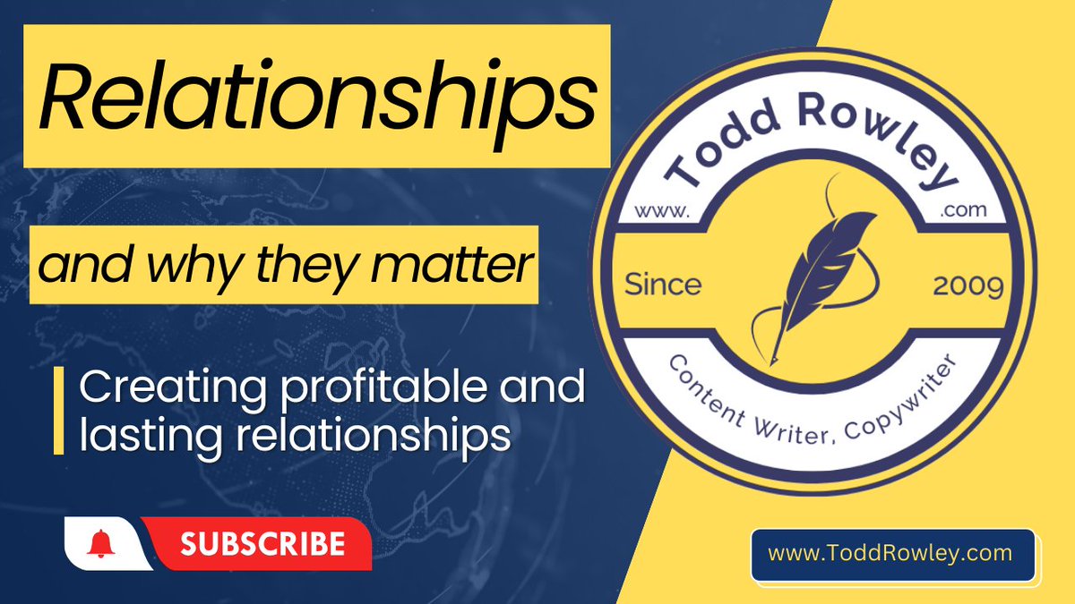 RowleyWriter's tweet photo. Relationships and why they matter https://t.co/aS4fDeBeJD https://t.co/telwWN1BEY