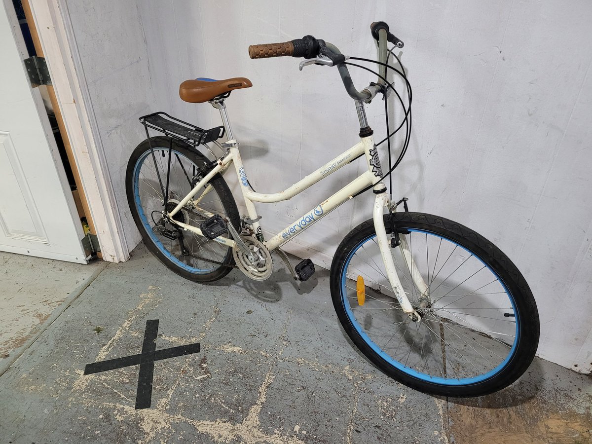 Since the bus is a busy spot these days, have you considered riding your bike more? 🚲🚍

We've got a few bikes ready to go, including this commuter. $100 (cash) & ideal for somebody 5'5'

Our shop is open tonight  (Wednesdays) 5:30-8pm

#GoByBike #sale #diy