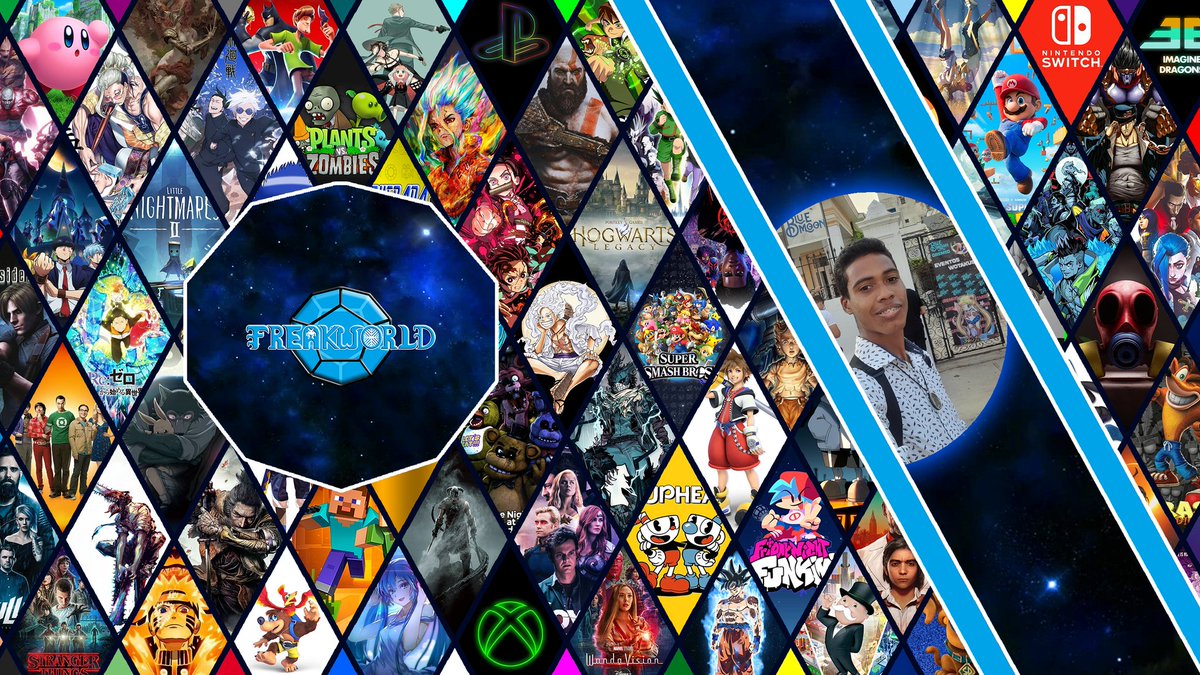 truefreakstar's tweet photo. 🌟🎉 Nuevo Super 🤯 Banner Oficial 🎉🌟 de nuestro canal de YouTube: LA FREAKWORLD 🌎👾. Para lo que queda de 2023 hacia adelante... ➡️

Link 🔗 del Canal 📺🎬🤩:
https://t.co/JQINL608wA

#mic #freakworld #mundofriki #freak #friki #otaku #gamer #freakzone #juegos #videojuegos https://t.co/pJFvdSX8ex