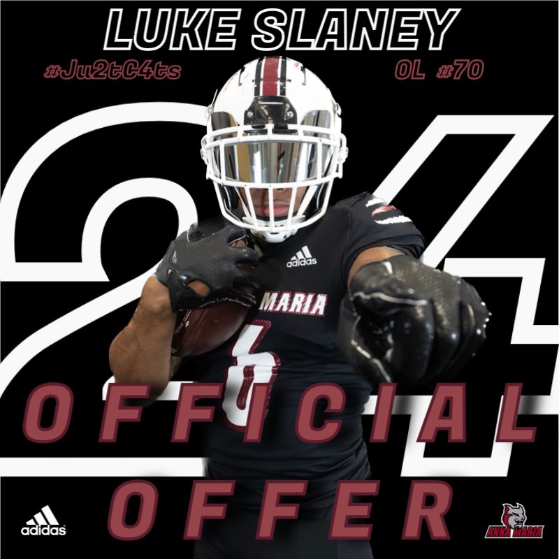 After a great talk with <a href="/CoatesCoach/">Brian Coates</a>, I am blessed to receive an offer to play football at Anna Maria college!!! <a href="/AustinPrep_FB/">AustinPrepFootball</a> <a href="/ath_edge_peak/">John Florence- Athletes Edge</a>