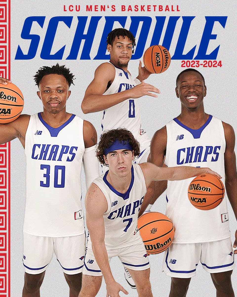 LCUCHAPS's tweet photo. Mark your calendars🗓️

The 2023 Men’s Basketball Schedule is here! https://t.co/X9hHjQN0s1