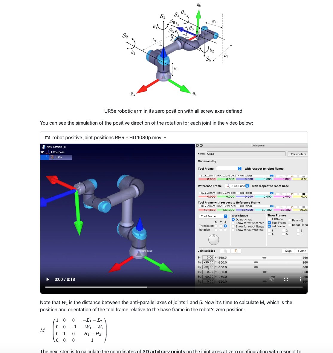 madibabaiasl's tweet image. Lesson 7, Lab 10 and HW 5 are updated in the Modern Robotics I's wiki that I am currently teaching at Saint Louis University (SLU).
github.com/madibabaiasl/m…
#modernrobotics #saintlouisuniversity #slu #robotics #forwardkinematics #screwtheory