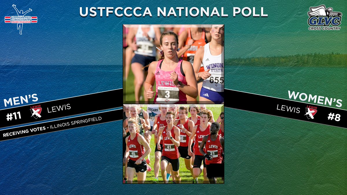 🎽 <a href="/USTFCCCA/">USTFCCCA</a> WEEK FIVE POLL

Both <a href="/LewisFlyers/">Lewis Athletics ✈️</a> teams make huge moves in this week's rankings! 🏃‍♀️🏃‍♂️💨

🔗 GLVCsports.com/USTFCCCApoll 

#GLVCcc