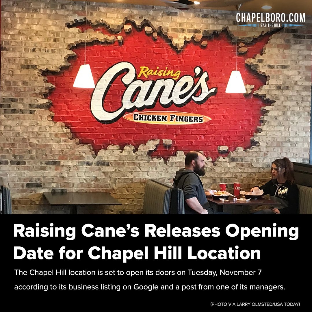 Raising Cane's Chapel Hill location now open