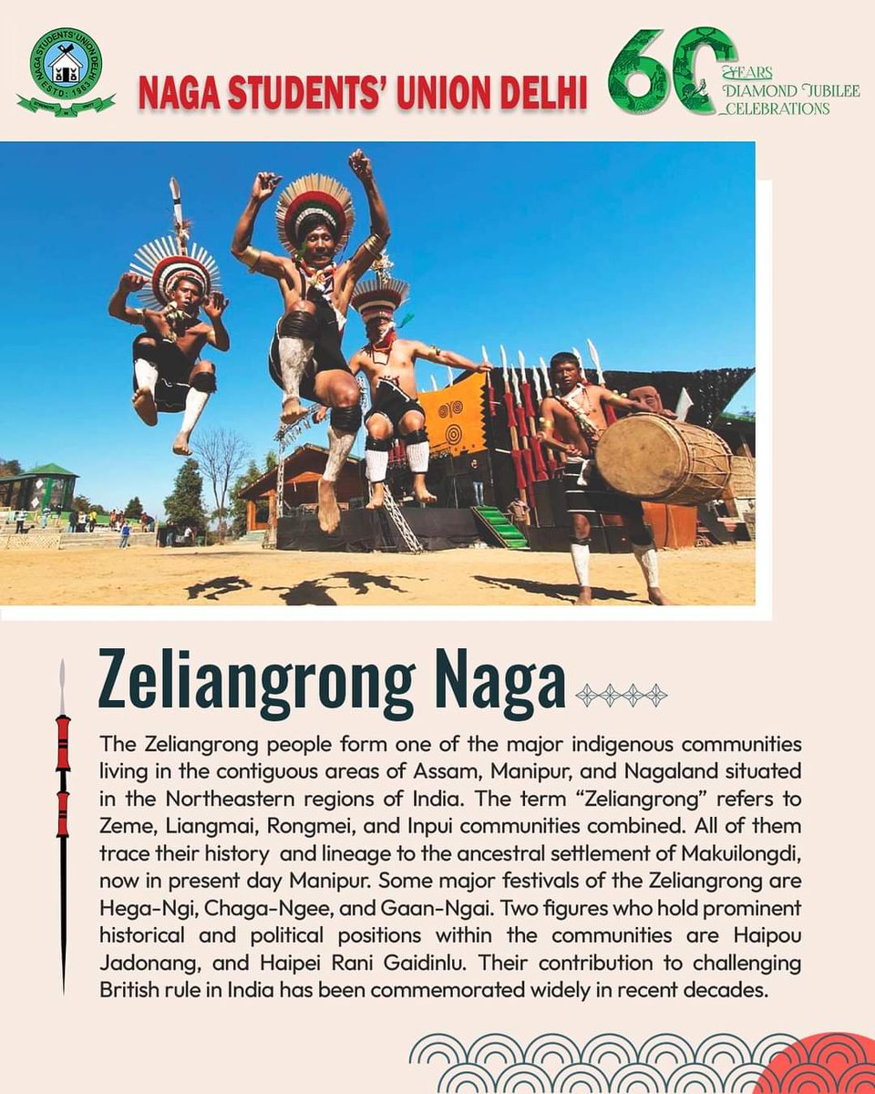 ZELIANGRONG NAGA :
The Zeliangrong people form one of the major indigenous communities living in the contiguous areas of Assam, Manipur, and Nagaland situated in the Northeastern regions of India. The term “Zeliangrong” refers to Zeme, Liangmai, Rongmei, and Inpui communities