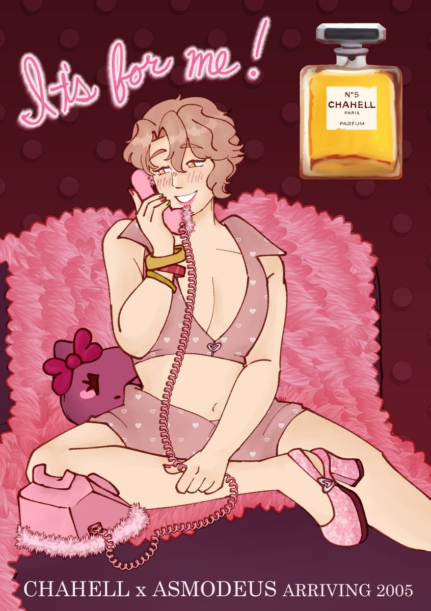 laserlime's tweet photo. Asmo for a zine i participated in a while back! him posing in a vintage (2005) perfume ad for a magazine 🩷
#obeyme #obeymefanart
#obeymenightbringer #obeymeasmodeus https://t.co/glLtWlPhbl