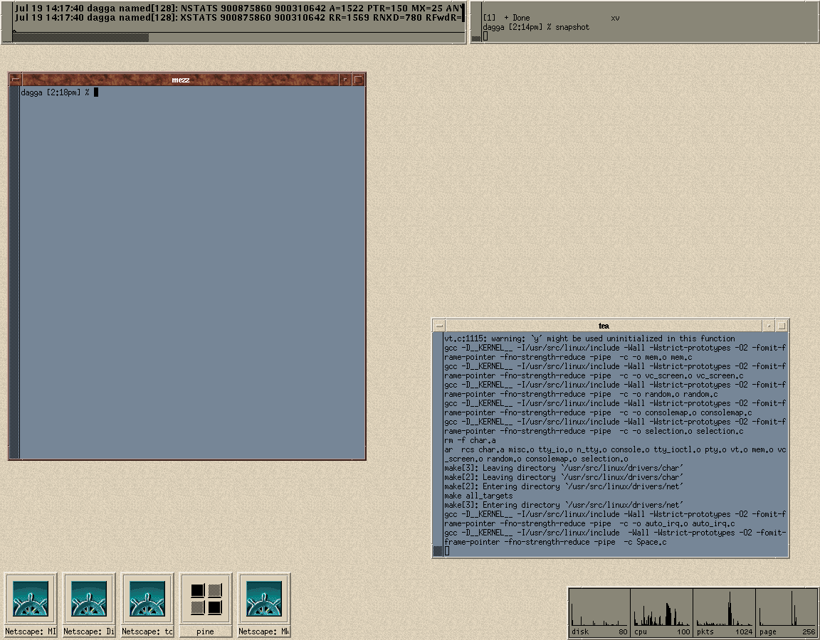 assorted mwm
set-ups, from
1996 to
2002