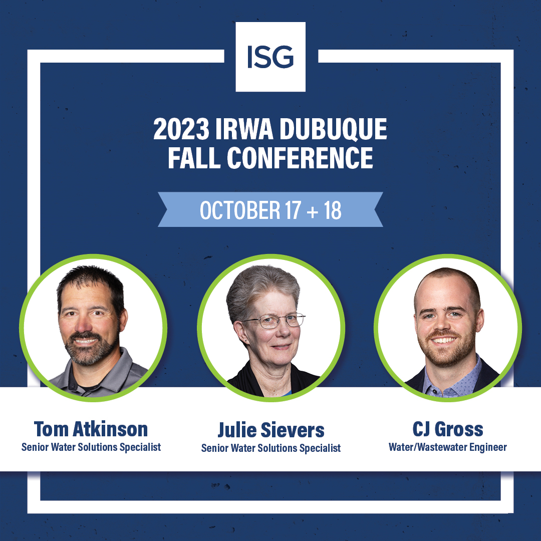 isginc1973's tweet photo. See you at the @IRWA4221 Fall Conference! Join us in Dubuque as we connect with other industry experts and explore innovative solutions for water and wastewater operators and management. You won't want to miss out! #IRWAFallConference #ISGWater #ISGEvents #RuralWater https://t.co/dR3LSV6gy3