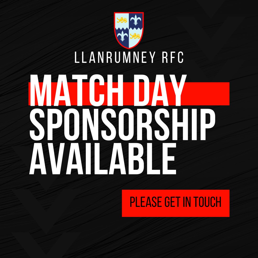 LlanRugby's tweet photo. Looking for a match day sponsor in any companies or businesses are interested. This will be for our first cup game of the season against Cardiff met next Saturday❤️🖤 #UpTheLlan https://t.co/iyJKITwIa2