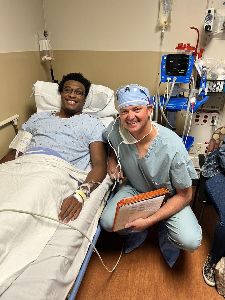 Surgery went well!! Dr. Norman Waldrop and staff took good care of me 👍🏾#GoDawgs
