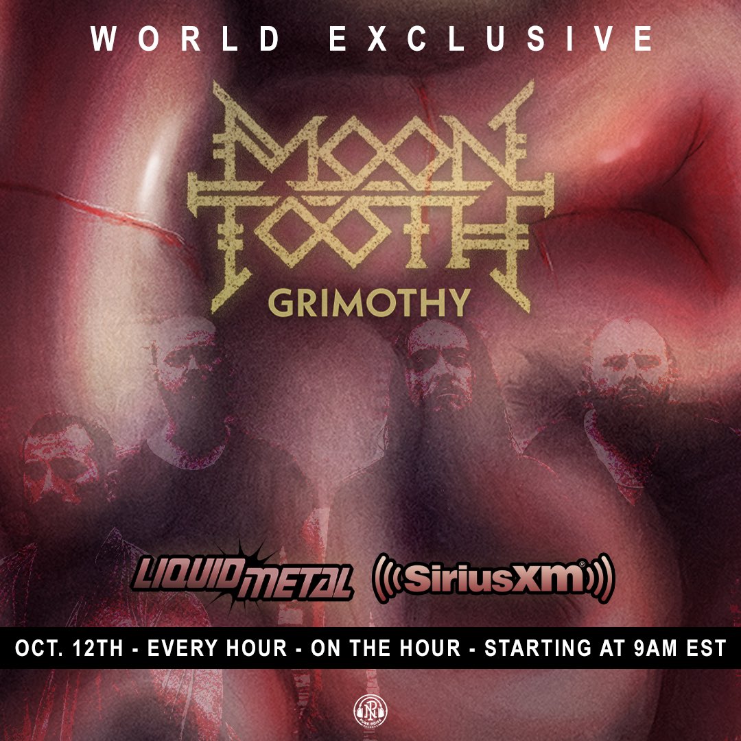 ⚡️ NEW MUSIC ⚡️ 

Listen to the WORLD PREMIERE of our new single “Grimothy” Thursday October 12 ALL DAY on @SXMLiquidMetal!🤘