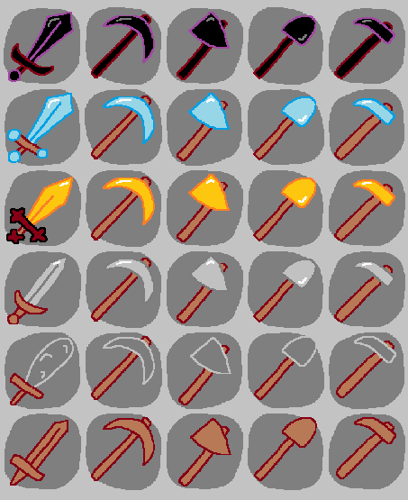 My low swords texture pack : r/Minecraft