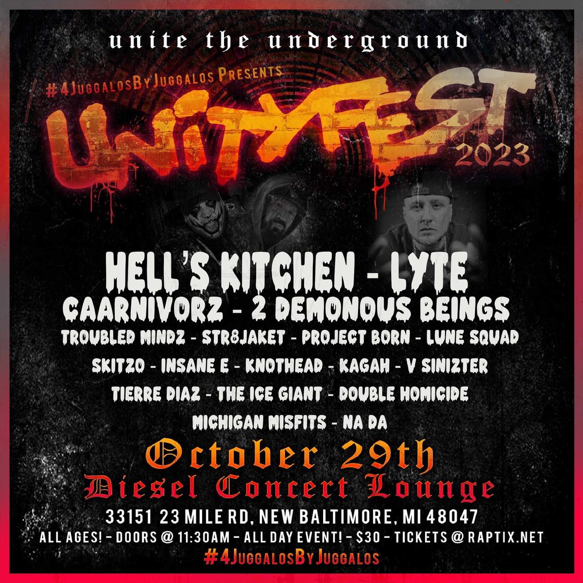 knotheadmusic's tweet photo. Stoked to be joining my dude @KaGaH in Michigan come October @ the 3rd #UnityFest2023, an all day concert & gaming #convention
π's & VIP β‘οΈ https://t.co/Thb7fPUmih https://t.co/6VnfvmizDX