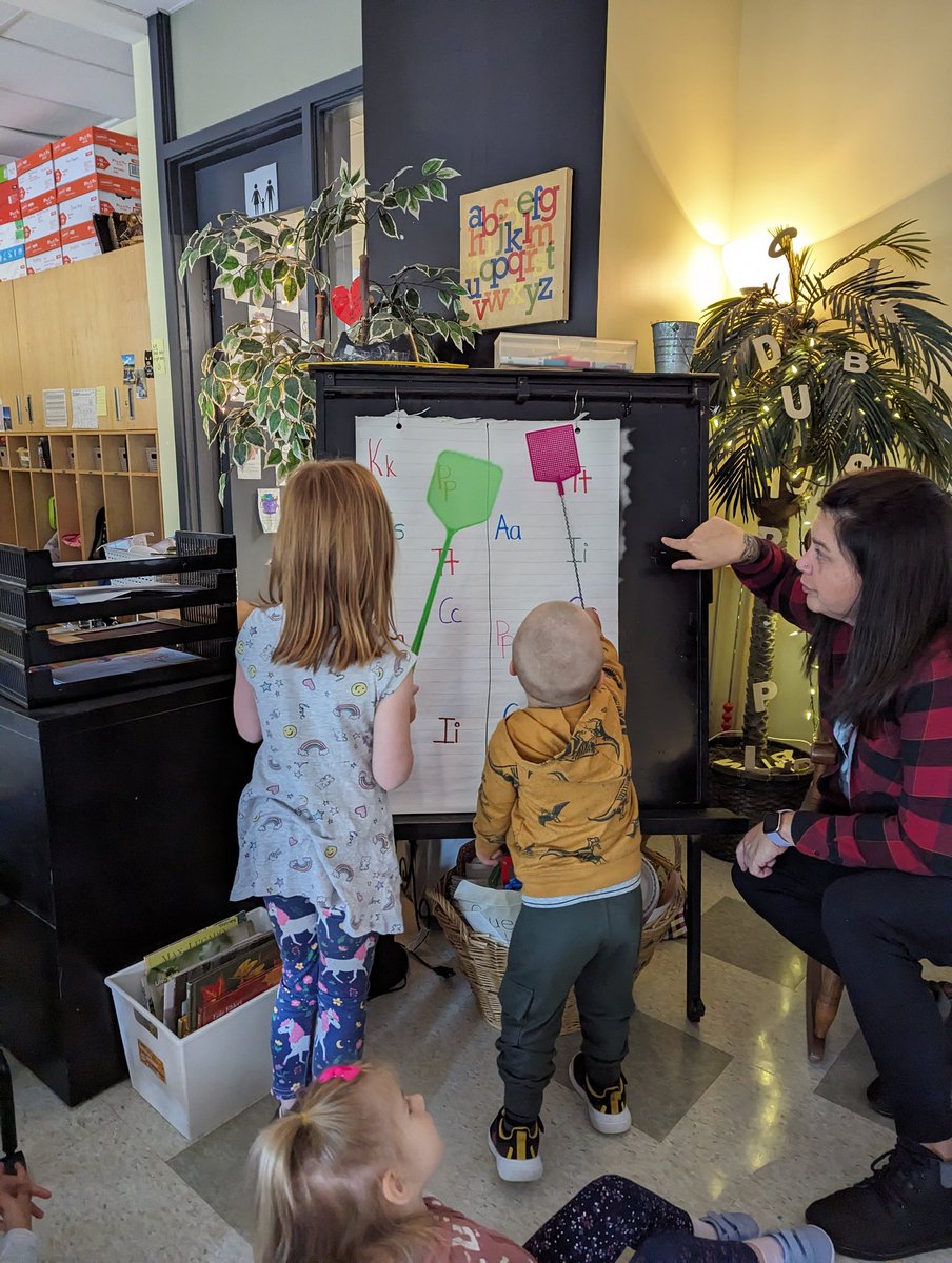 We are readers! 📖 Our SK friends now have decodable books to read in their morning book bins and our JK friends love the challenge of finding letters by their name and sound. 

 <a href="/OakwoodPublic/">Oakwood Public School</a> 🦅
