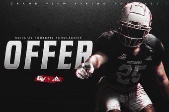 After a great conversation with <a href="/__CoachFee/">Felix King</a> I have fortunately received an offer from Grand View Vikings Football!
<a href="/Loyola_FB/">Loyola Academy Football</a>