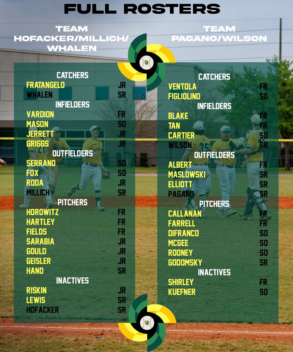 Introducing: The Clarkson Baseball Classic. 

Team Hofacker/Millich/Whalen vs. Team Pagano/Wilson… who’s bringing the trophy home this weekend?

Game 1 is scheduled for Friday, Games 2 &amp; 3 will be played this Saturday. #CBC