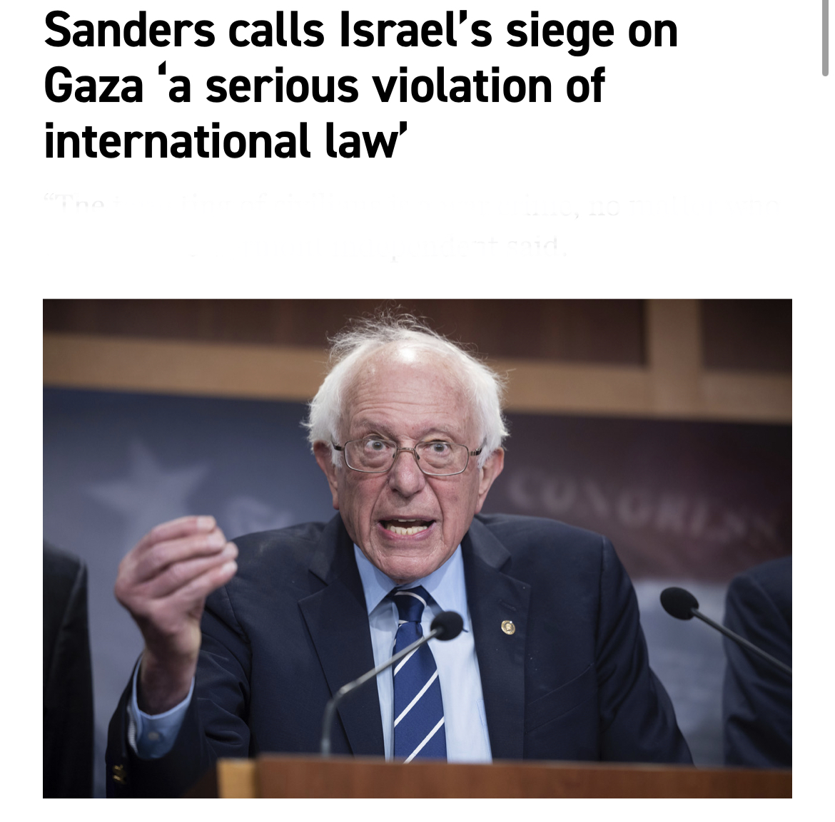 Bernie Sanders is a disgusting person. No other way around it.