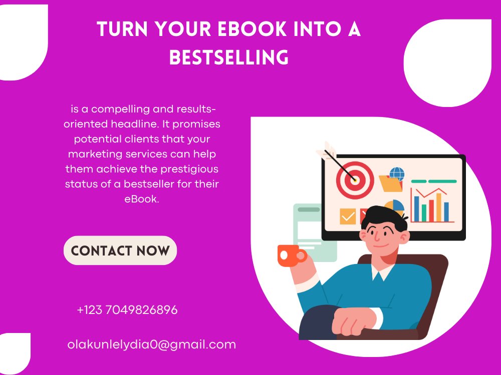 Turn Your eBook into a Bestseller with Our Expert Marketing Services' is a compelling and results-oriented headline.
#selfpublishing #ebookmarketing #suspense #asmsg #scifi #financialthriller
fiverr.com/s/8jABzp