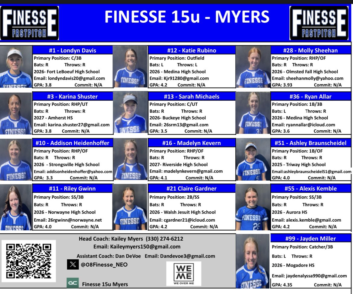 We are heading back to Berliner this weekend for the Lasers Fall Showcase!! Come check out this talented group 🥎