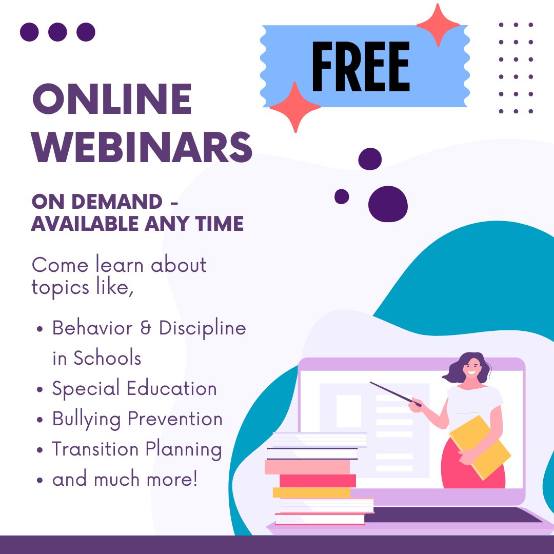NevadaPEP's tweet photo. Check out our On-Demand Trainings page! You can find information and tips on topics like Behavior and Discipline in Schools, Introduction to IEP, Advocacy Tips, and much more! Visit https://t.co/g3BwXCeWj2 today! #Trainings #ParentInformation #Resources https://t.co/cGb1SNI0ao