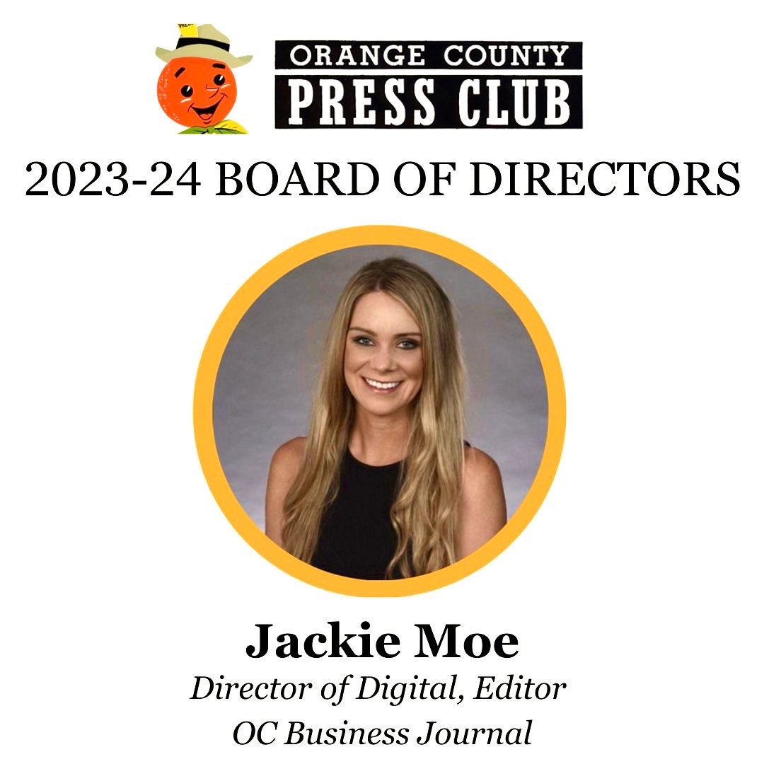 Thrilled to be elected onto the OC Press Club’s Board of Directors! 

It is my honor to serve, support, promote, and defend quality journalism in Southern California. This will be my second time serving on the Board (since 2017), and excited for the opportunities ahead. ☺️