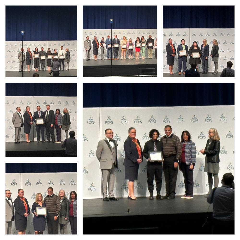Congratulations to the amazing FCPS Excellence Award recipients @TerrasetES @JamesMadisonHS @southlakeshs