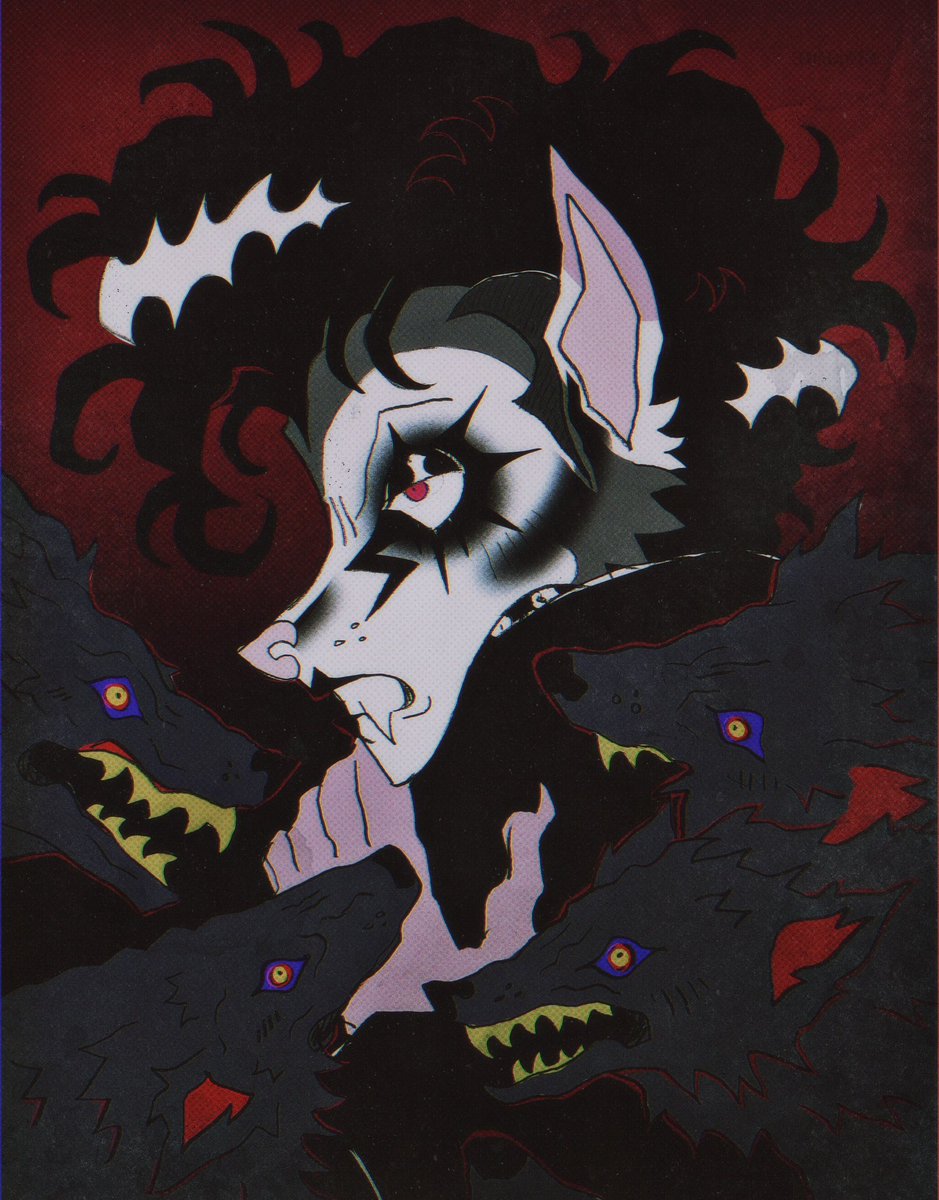 weaselbonez's tweet photo. wolf 🐺
from a few nights ago, not a huge fan but i still think it’s okay. lined traditionally and colored digitally, i wanted to experiment after struggling to draw all day. #oc #inktober https://t.co/Qvfu704wrQ