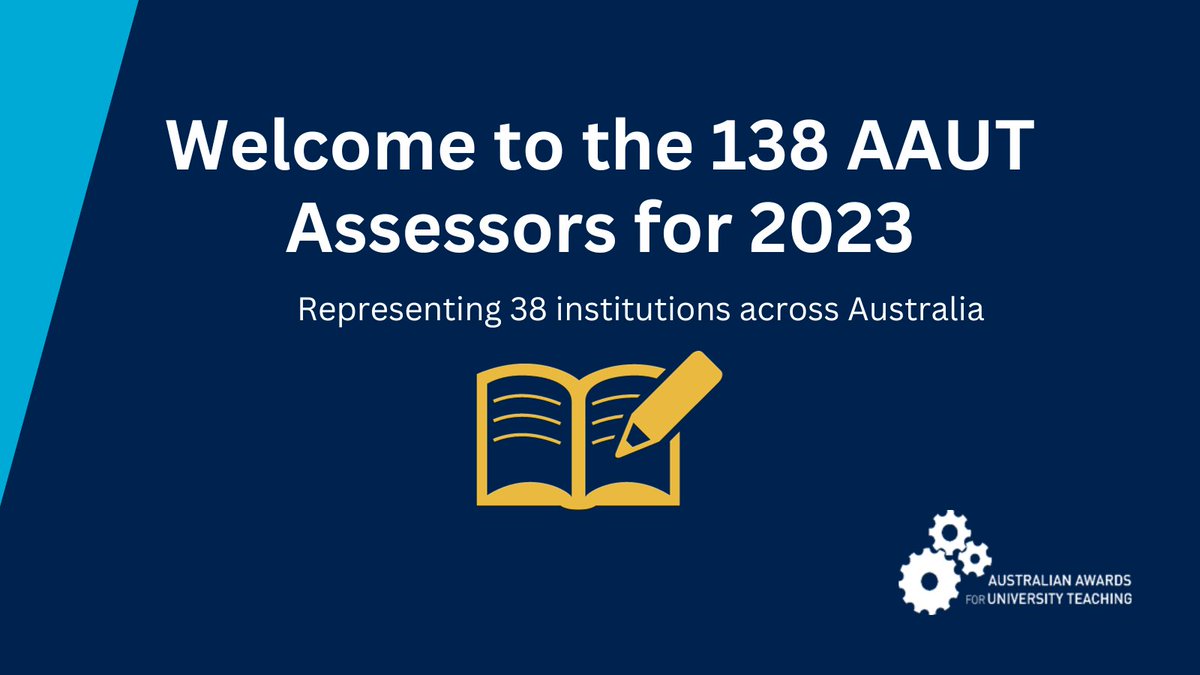 A warm welcome and big thank you to the 138 assessors from across 38 Australian institutions who have graciously volunteered their time to review this year’s #AAUT submissions. The sector greatly appreciates your commitment and input! 🙌
<a href="/uniaus/">Universities Australia</a>
<a href="/ProfAngeCarbone/">Angela Carbone</a>
<a href="/altfellows/">ALT Fellows</a>