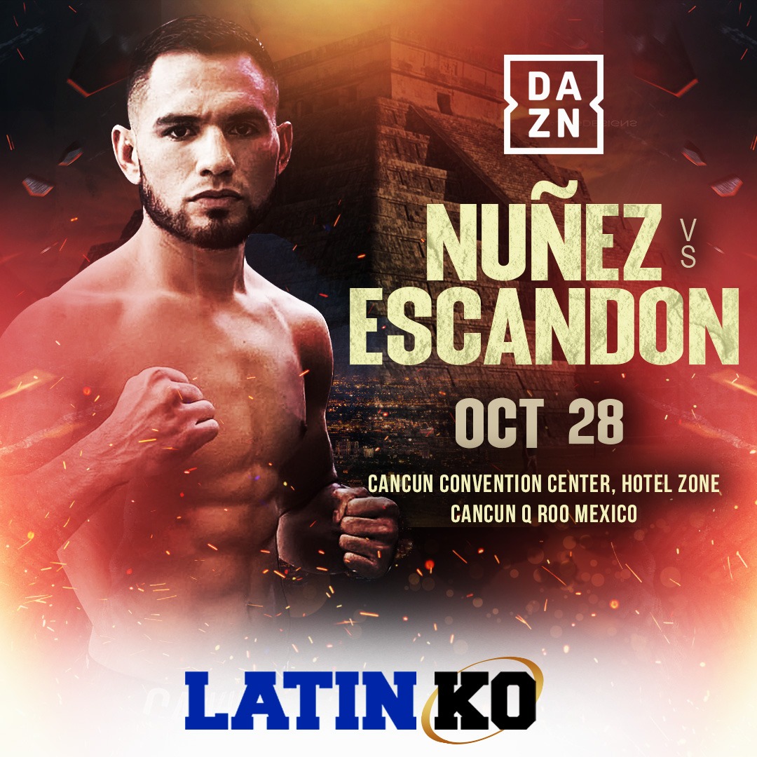 🥊 <a href="/sugarnunez/">Sugarnuñez</a>  🇲🇽 en duelo de dinamiteros frente a ex campeón mundial Óscar Escandón 🇨🇴 por  DAZN🥊

✒️m.facebook.com/story.php?stor…

📅 28/oct 
🏟️ C. de Convenciones <a href="/AytoCancun/">Ayto Benito Juárez</a>
📺 <a href="/DAZNBoxing/">DAZN Boxing</a>

<a href="/WBCBoxing/">World Boxing Council</a> <a href="/wbcboxeo/">World Boxing Council en Español</a>
<a href="/wbcmoro/">Mauricio Sulaiman</a>
<a href="/PepeGomezCancun/">@pepegomezcancun</a>
<a href="/MEMOROCHABTP/">Memo Rocha ✌️</a>
<a href="/MatchroomBoxing/">Matchroom Boxing</a> 
<a href="/oskuchle/">Oswaldo Küchle</a>