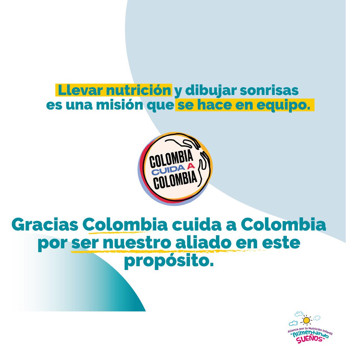 #Gracias <a href="/ColombiaCuida/">Colombia Cuida a Colombia</a> por tu apoyo para seguir #AlimentandoSueños💜