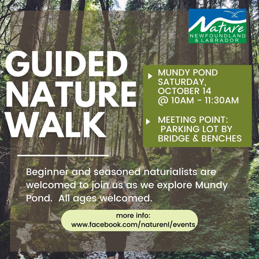Join us on Saturday for a Guided Nature Walk!